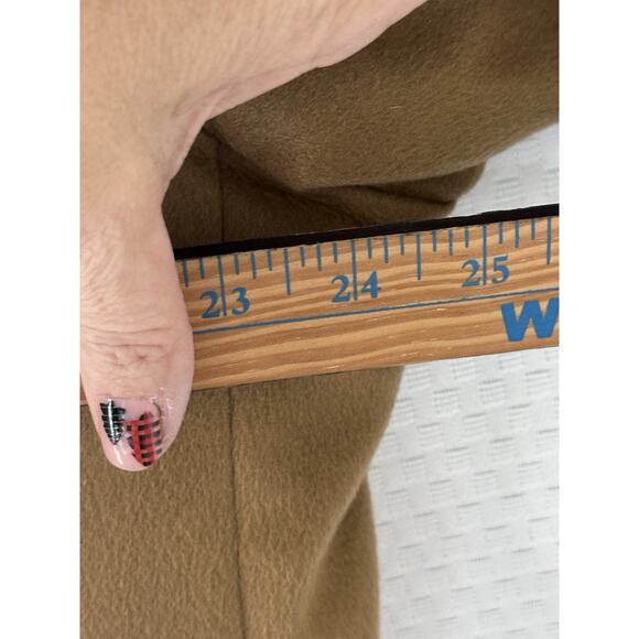 FENZIA 100% PURE CASHMERE Men's Sport coat Blazer 3 Button Camel 48L Jacket - Picture 11 of 16